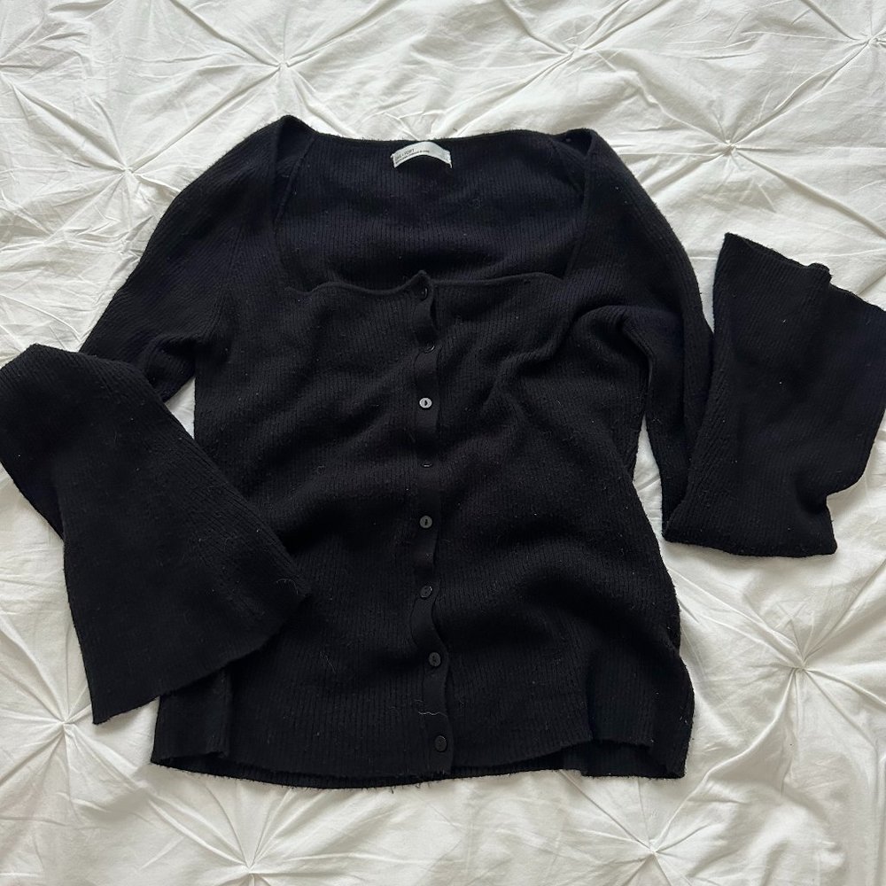OAK + FORT Knit Black Sweater